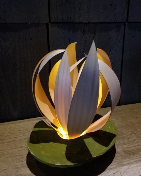Lighted maple petal lotus part of the journey collection
